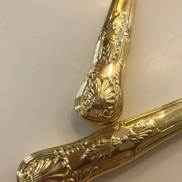 Wedding cake serving set! Beautiful stainless steel and gold plated! Lovely - Picture 4 of 7